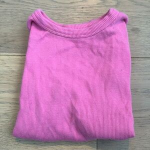 hot pink anthropology baby t